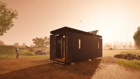 Timberecco tinyecco tiny house modular. iso sun