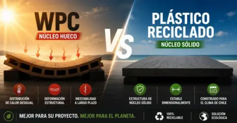 Artículo sobre WPC vs. Madera Plástica Reciclada en Chile – Las principales diferencias